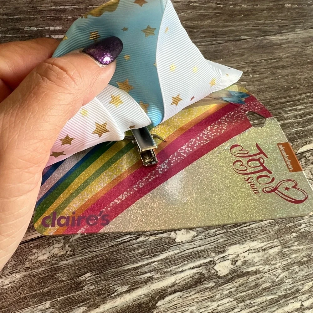 Jojo Siwa Nickelodeon 2017 Large Mermaid‎ Hair Bow Clip Multicolored Light New